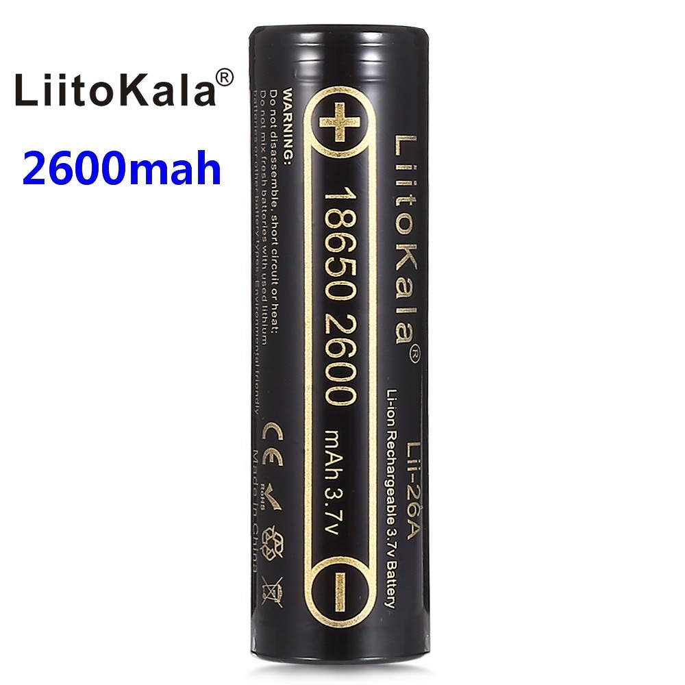 5-шт-hk-liitokala-lii-26a-для-samsung-3-7-в-18650-2600-мач-для-icr18650-26jm-литий-ионная-аккумуляторная-батарея
